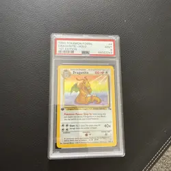 1999 POKEMON FOSSIL 1ST EDITION #4 DRAGONITE-HOLO PSA 9 - Image 5
