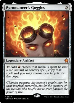 NM - Pyromancer's Goggles M Foundations 677 - Image 1
