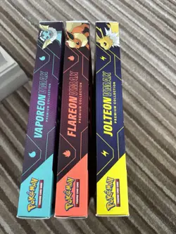 VMAX Premium Collection Box (Set of 3) - Vaporeon Jolteon Flareon Pokemon TCG - Image 5