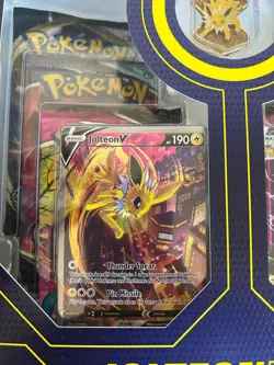 Pokemon TCG Jolteon VMAX Premium Collection Box Sealed - Image 5