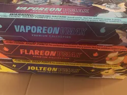 Pokemon TCG VMAX Premium Collection 3 Box Bundle Jolteon Vaporeon Flareon - Image 2