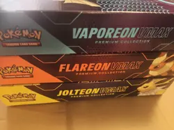 Pokemon TCG VMAX Premium Collection 3 Box Bundle Jolteon Vaporeon Flareon - Image 3