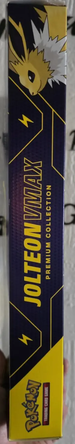 Pokemon TCG Jolteon VMAX Premium Collection Box Promo Oversized Pin Error Box - Image 3