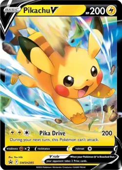 Pikachu V Holo Promo SWSH: Sword & Shield Promo Cards SWSH285 NM - Image 1