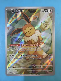 2025 Pokemon Eevee Full Art Promo Card #173 TCG Prismatic Evolutions MT - Image 1