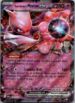 Team Rocket's Mewtwo ex Holo Promo SV: Scarlet & Violet Promo Cards 205 NM - Image 1