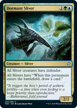 Dormant Sliver Light Play, English Magic the Gathering MTG Time Spiral Remastere - Image 1