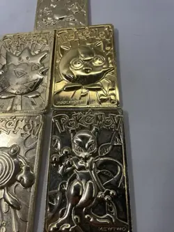 1999 Burger King Pokemon TCG 23K Gold Plated Cards Set of 5 - Missing Pikachu - Image 5