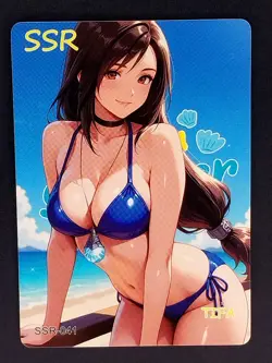 Tifa Lockhart Femme Fatale SSR-041 Final Fantasy Waifu Anime Trading Card - Image 1