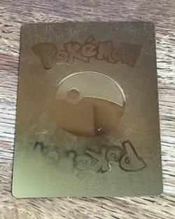 MEGA M Mecha Pikachu EX 2/15 Gold Foil Fan Art Display Card HP 1900 Rare NVRPla - Image 2