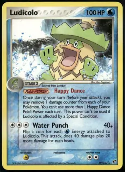 Ludicolo 19/107 Rare Deoxys NM Pokemon Card - Image 1