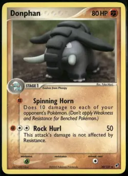 Donphan 30/107 Uncommon Deoxys NM Pokemon Card - Image 1