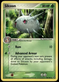 Silcoon 46/107 Uncommon Deoxys NM Pokemon Card - Image 1