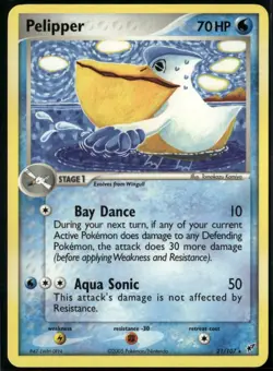 Pelipper 21/107 Rare Deoxys NM Pokemon Card - Image 1