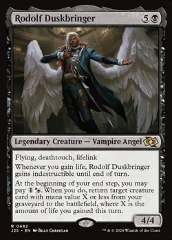 Rodolf Duskbringer 0482 Non Foil Rare Foundations Jumpstart MTG NM - Image 1