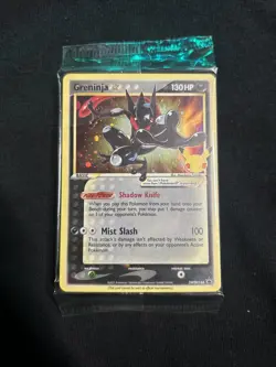 Greninja Gold Star SWSH144 Celebrations Black Star Promo Pokemon Card NM - Image 1