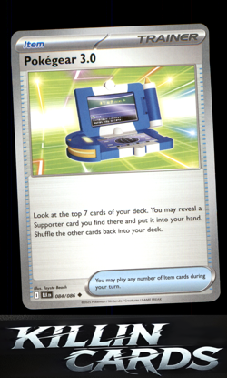 Pokegear 3.0 084/086 Pokemon Uncommon SV: Black Bolt Card NM - Image 1