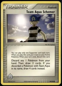 Team Aqua Schemer 69/95 Common Team Magma vs Team Aqua LP Pokemon Card - Image 1