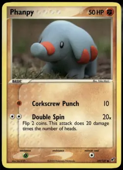 Phanpy 69/107 Common Deoxys NM Pokemon Card - Image 1