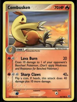 Combusken 25/106 Uncommon Emerald LP Pokemon Card - Image 1