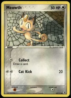 Meowth 69/112 Common FireRed & LeafGreen LP Pokemon Card - Image 1