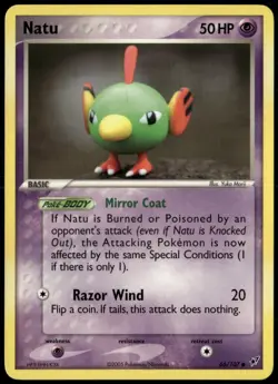 Natu 66/107 Common Deoxys NM Pokemon Card - Image 1