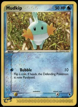 Mudkip 59/109 Common Ruby & Sapphire LP Pokemon Card - Image 1