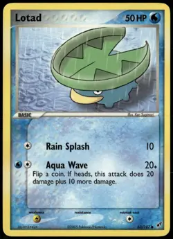 Lotad 63/107 Common Deoxys NM Pokemon Card - Image 1