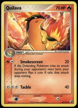 Quilava 45/115 Uncommon Unseen Forces LP Pokemon Card - Image 1