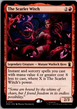 The Scarlet Witch 151 Rare Marvel Super Heroes Magic: The Gathering Near Mint - Image 1