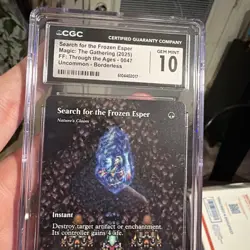 Search for the Frozen Esper - Nature's Claim (Showcase) Final Fantasy MTG CGC 10 - Image 3