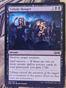 Unholy Hunger 120 Common Ultimate Masters Magic: The Gathering Lightly Played - Image 1