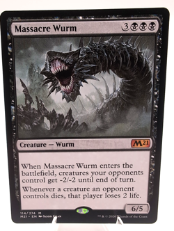 MTG Magic the Gathering - Massacre Wurm - M21 NM/M - Image 1