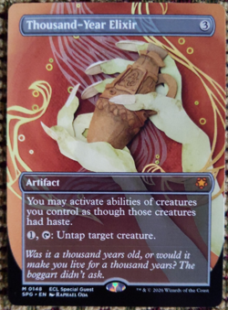MTG Thousand-Year Elixir Borderless – NM Lorwyn Eclipsed Special Guest SPG #0148 - Image 1