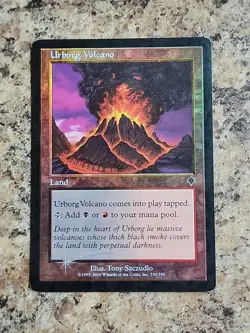MTG URBORG VOLCANO (Foil) Invasion Played - Image 1