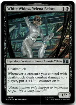 MTG White Widow, Yelena Belova Commander: Marvel Super Heroes MSC #676 U Foil NM - Image 1