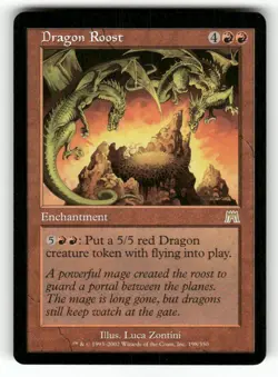 Dragon Roost 198 Rare Onslaught Magic: The Gathering Near Mint - Image 1