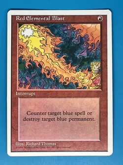 MTG Red Elemental Blast 4th Edition Regular Common - Image 1