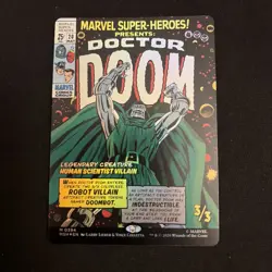 Doctor Doom (Borderless Foil) (0394) - Marvel Super Heroes NM MTG Magic - Image 1
