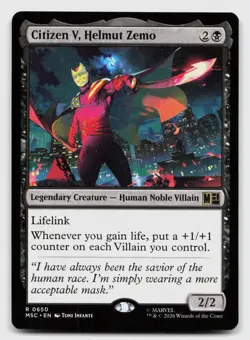 Citizen V, Helmut Zemo 650 Commander: Marvel Super Heroes MTG NM - Image 1