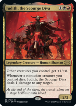 x1 Judith, the Scourge Diva - Foil R MTG Double Masters 2022 M/NM, English - Image 1