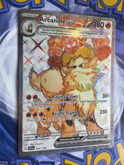 Arcanine ex 224/198 Tera Full Art - Scarlet & Violet - Pokemon Card NM - Image 2