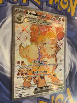 Arcanine ex 224/198 Tera Full Art - Scarlet & Violet - Pokemon Card NM - Image 3