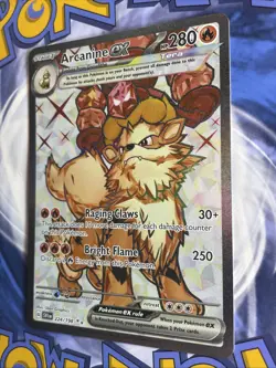 Arcanine ex 224/198 Tera Full Art - Scarlet & Violet - Pokemon Card NM - Image 4