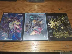 Yu-Gi-Oh! TCG 3 Binder Lot Black 9-Pocket Dark Magicians - Image 1