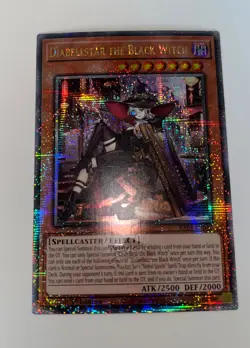 Yugioh Diabellstar the Black Witch RA04-EN047 Quarter Century Alt Art 1st Ed NM - Image 1