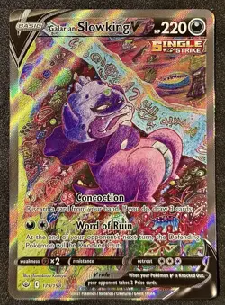 Galarian Slowking V 179/198 - Alternate Full Art - Pokemon Chilling Reign - NM - Image 1