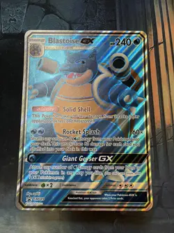 Blastoise GX Black Star Sun & Moon Jumbo Promo SM189 Pokemon Oversized💎NM LP💎 - Image 1