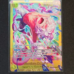 Bandai One Piece CCG Monkey D. Luffy EB04-061 Secret Rare Alt Art Holo 12000 - Image 1