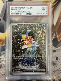 2023 Pokemon Paldea Evolved 203 Magikarp PSA 9 117387533 New Cards - Image 1